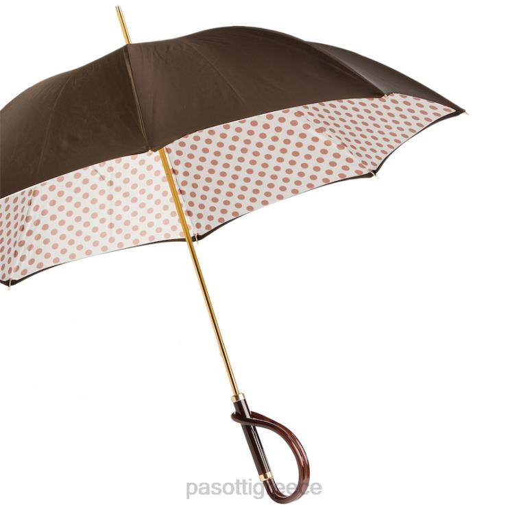 ομπρέλα | PASOTTI 189 55874-13 a - ομπρέλα μπεζ πουά 2N6B8460 γυναίκες